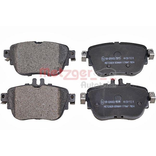 Bremsbelagsatz, Scheibenbremse METZGER 1170847 GREENPARTS f&uuml;r MERCEDES-BENZ