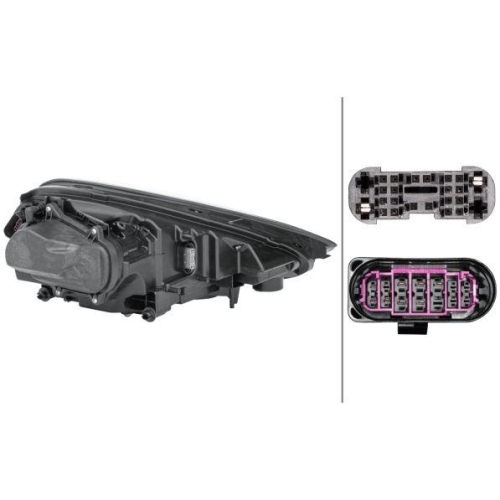 HELLA Hauptscheinwerfer 1EX 011 745-151 für PORSCHE, links