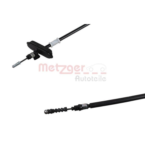 Seilzug, Feststellbremse METZGER 11.5829 f&uuml;r OPEL GENERAL MOTORS, hinten rechts