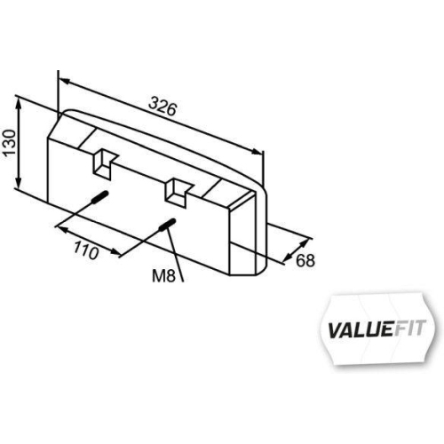 HELLA Heckleuchte 2SD 357 024-001 VALUEFIT für LANGENDORF, links, rechts