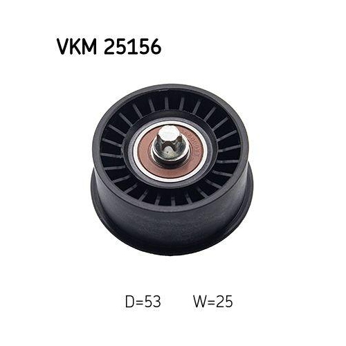 Umlenk-/F&uuml;hrungsrolle, Zahnriemen SKF VKM 25156 f&uuml;r OPEL VAUXHALL, rechts oben