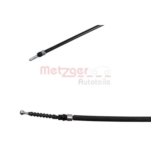 Seilzug, Feststellbremse METZGER 11.5837 f&uuml;r OPEL GENERAL MOTORS, hinten rechts