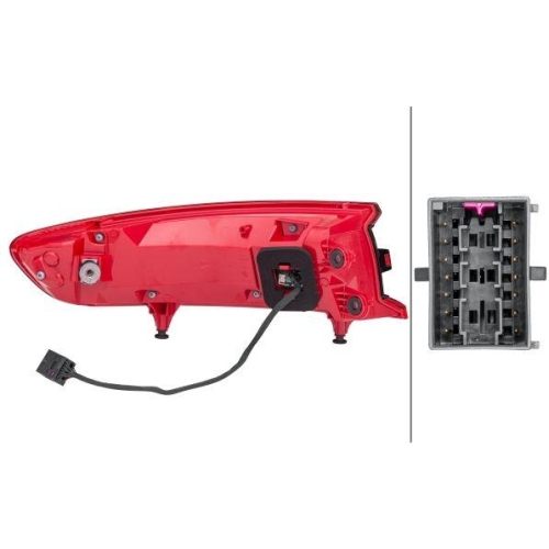 HELLA Heckleuchte 2SD 011 499-141 für PORSCHE, rechts