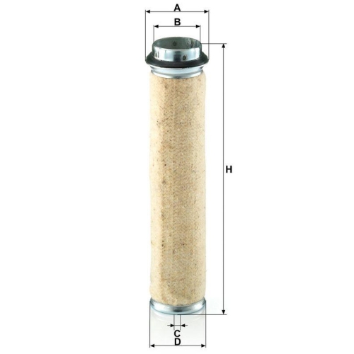 Sekund&auml;rluftfilter MANN-FILTER CF 600 f&uuml;r HANOMAG HENSCHEL VOLVO FAUN STEYR AGCO