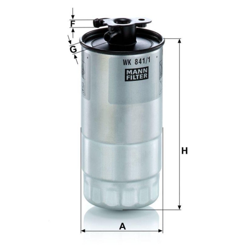 Kraftstofffilter MANN-FILTER WK 841/1 f&uuml;r BMW OPEL LAND ROVER