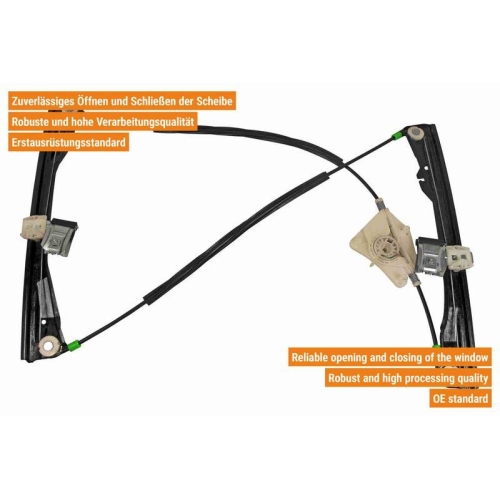 Fensterheber VAICO V10-2180 Original VAICO Qualit&auml;t f&uuml;r SEAT SKODA VAG