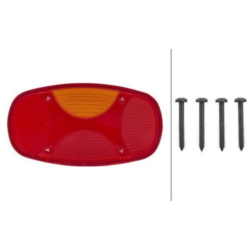 HELLA Lichtscheibe 9EL 343 143-011 f&uuml;r DAF SCANIA CASE IH HAKO KRAUSS-MAFFEI