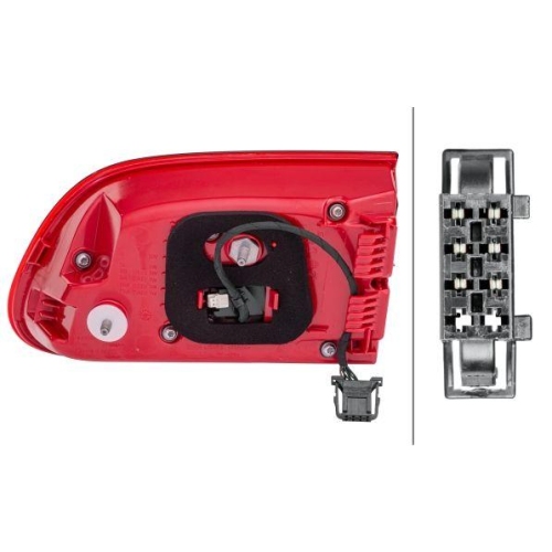 HELLA Heckleuchte 2SD 011 500-111 für PORSCHE, links