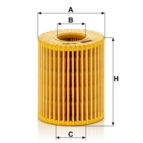 &Ouml;lfilter MANN-FILTER HU 7009 z f&uuml;r TOYOTA