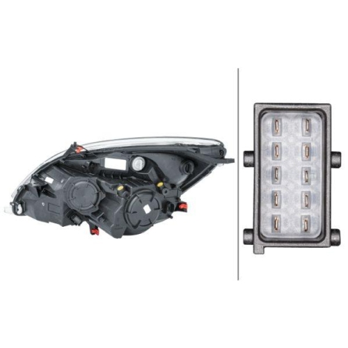 HELLA Hauptscheinwerfer 1EJ 354 676-021 für OPEL GENERAL MOTORS, rechts