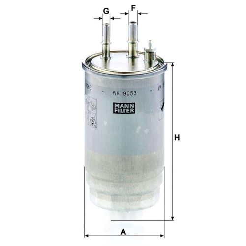 Kraftstofffilter MANN-FILTER WK 9053 z f&uuml;r CITRO&Euml;N FIAT PEUGEOT
