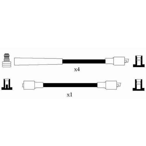 Z&uuml;ndleitungssatz NGK 2590 f&uuml;r OPEL, f&uuml;r Fahrzeuge mit Z&uuml;ndverteiler