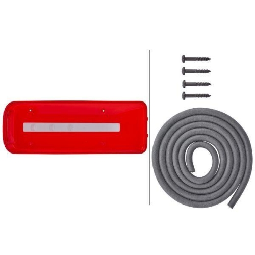 HELLA Lichtscheibe, Heckleuchte 9EL 208 551-011 f&uuml;r DAF MAN SCHWARZM&Uuml;LLER, links