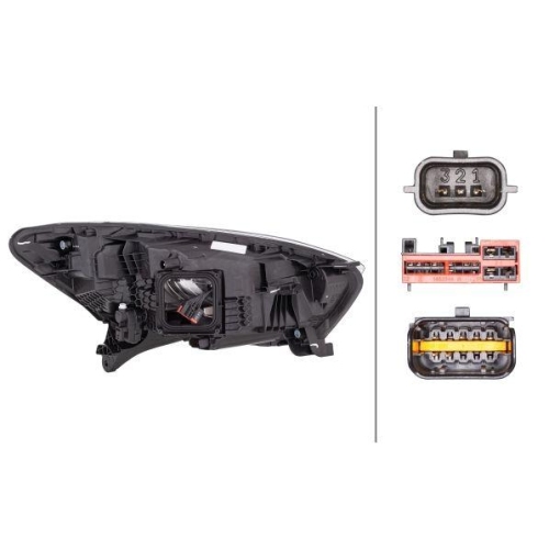 HELLA Hauptscheinwerfer 1EX 012 977-651 für RENAULT, links