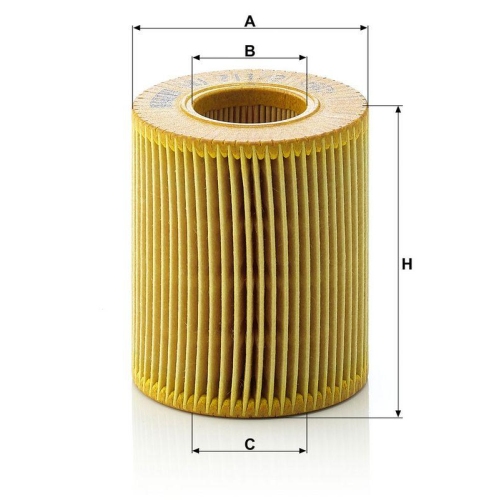 &Ouml;lfilter MANN-FILTER HU 711/2 x f&uuml;r MAZDA