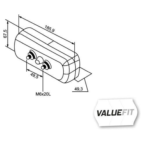 HELLA Heckleuchte 2SD 357 033-001 VALUEFIT für, links, rechts