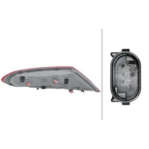 HELLA Heckleuchte 2SD 011 786-221 für MERCEDES-BENZ, rechts