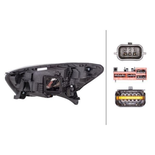 HELLA Hauptscheinwerfer 1EX 012 977-661 für RENAULT, rechts