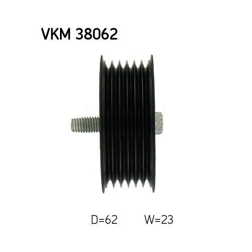 Umlenk-/F&uuml;hrungsrolle, Keilrippenriemen SKF VKM 38062 f&uuml;r MERCEDES-BENZ, links