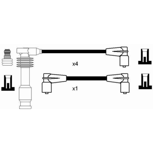 Z&uuml;ndleitungssatz NGK 0769 f&uuml;r OPEL, f&uuml;r Fahrzeuge mit Z&uuml;ndverteiler