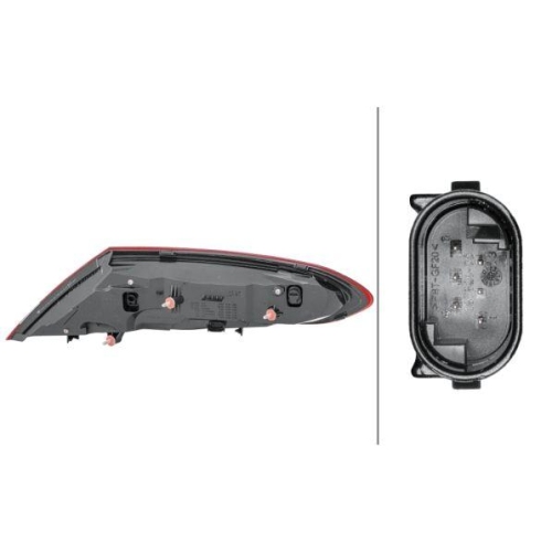 HELLA Heckleuchte 2SD 011 786-271 für MERCEDES-BENZ, links