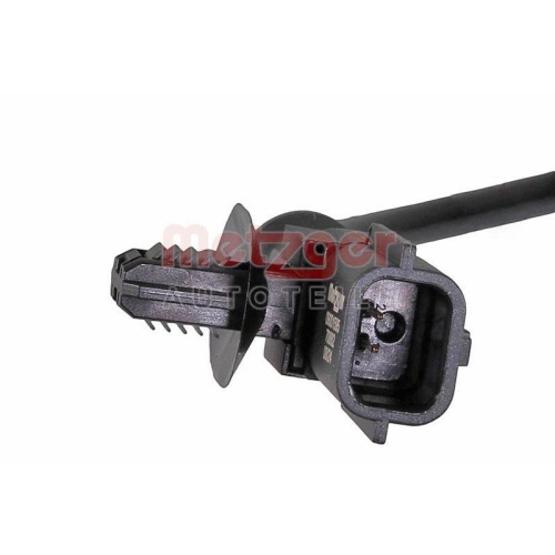 Sensor, Raddrehzahl METZGER 09001595 f&uuml;r FORD, Vorderachse links