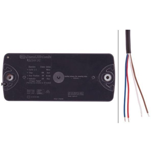 HELLA Heckleuchte 2SD 980 613-211 f&uuml;r SCANIA FAUN, links, rechts