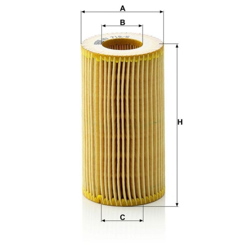 &Ouml;lfilter MANN-FILTER HU 718/6 x f&uuml;r HONDA