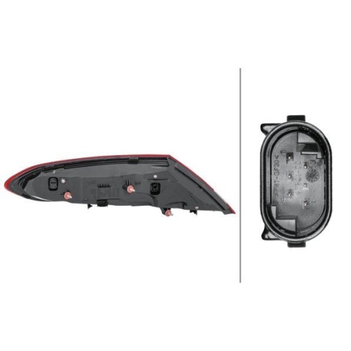 HELLA Heckleuchte 2SD 011 786-301 für MERCEDES-BENZ, rechts