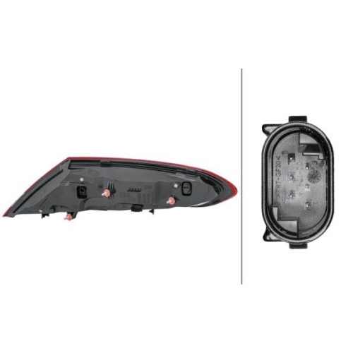 HELLA Heckleuchte 2SD 011 786-311 für MERCEDES-BENZ, links