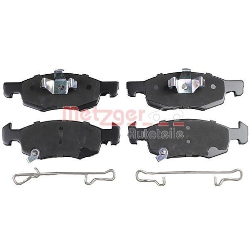 Bremsbelagsatz, Scheibenbremse METZGER 1170859 f&uuml;r OPEL VAUXHALL, Vorderachse