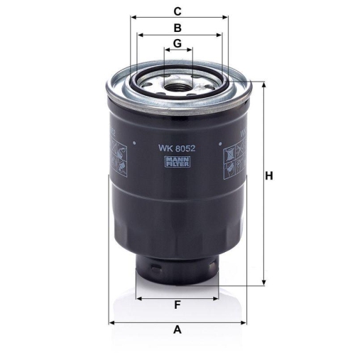 Kraftstofffilter MANN-FILTER WK 8052 z f&uuml;r MAZDA