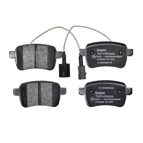 DELPHI LP2222 Bremsbelagsatz, Scheibenbremse f&uuml;r ALFA ROMEO, Hinterachse