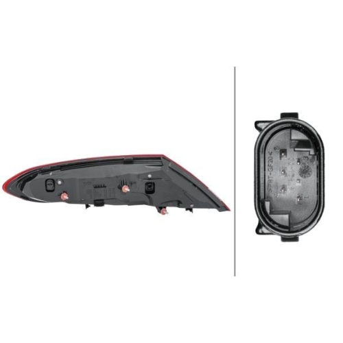 HELLA Heckleuchte 2SD 011 786-321 für MERCEDES-BENZ, rechts