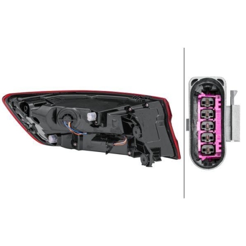 HELLA Heckleuchte 2SD 012 246-181 für AUDI, rechts