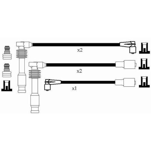 Zündleitungssatz NGK 0818 für OPEL GENERAL MOTORS