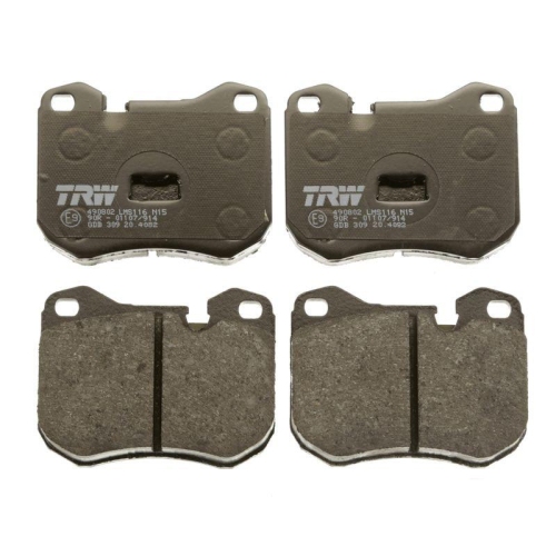 Bremsbelagsatz, Scheibenbremse TRW GDB309 f&uuml;r PORSCHE, Vorderachse