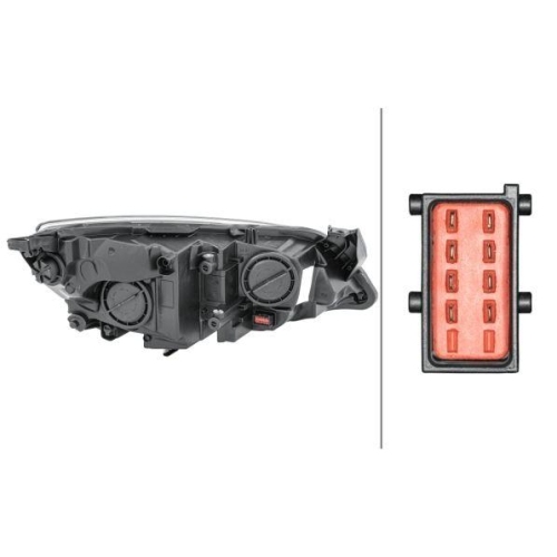 HELLA Hauptscheinwerfer 1EG 010 011-611 f&uuml;r OPEL GENERAL MOTORS, links