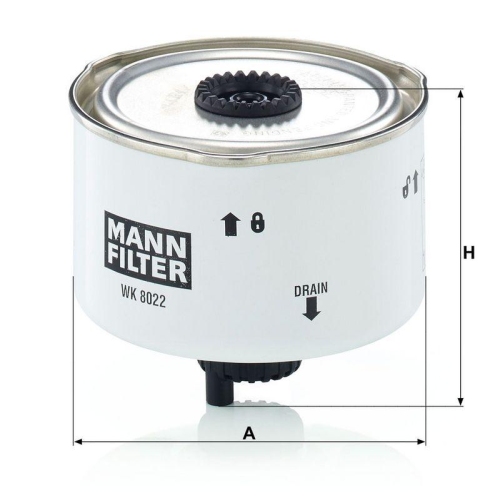 Kraftstofffilter MANN-FILTER WK 8022 x f&uuml;r LAND ROVER