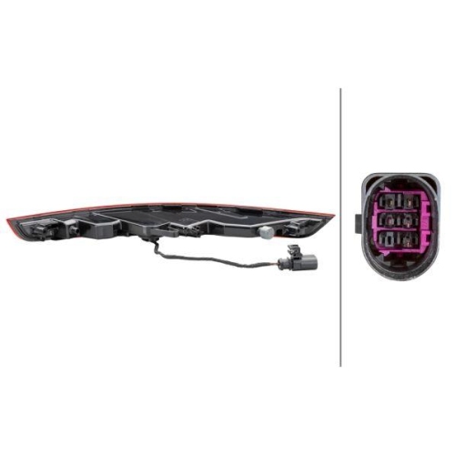 HELLA Heckleuchte 2NR 011 501-131 für PORSCHE, links, unten