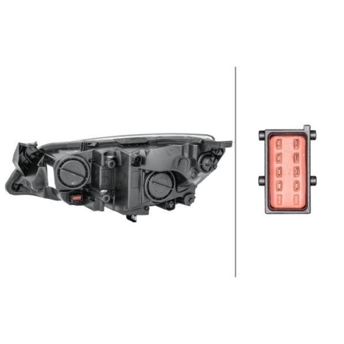 HELLA Hauptscheinwerfer 1EG 010 011-621 für OPEL GENERAL MOTORS, rechts