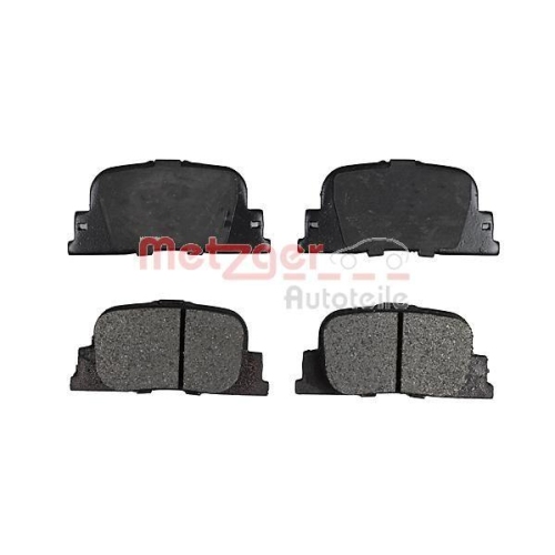 Bremsbelagsatz, Scheibenbremse METZGER 1170868 GREENPARTS f&uuml;r TOYOTA