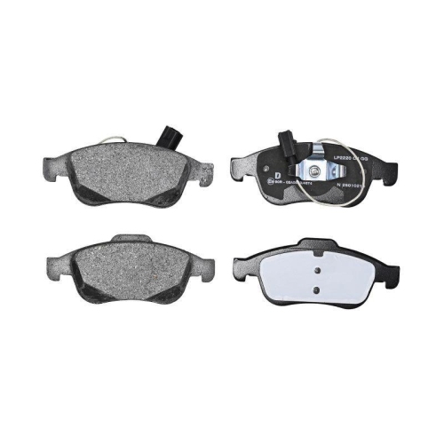 DELPHI LP2220 Bremsbelagsatz, Scheibenbremse f&uuml;r ALFA ROMEO, Vorderachse