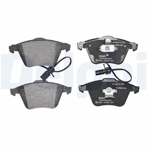 DELPHI LP1922 Bremsbelagsatz, Scheibenbremse f&uuml;r AUDI SEAT VW AUDI (FAW)
