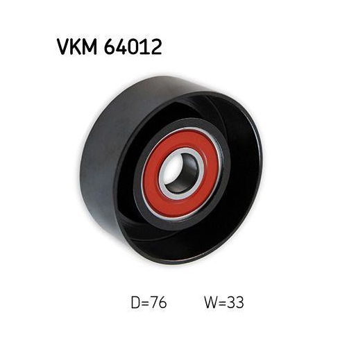 Umlenk-/F&uuml;hrungsrolle, Keilrippenriemen SKF VKM 64012 f&uuml;r HYUNDAI KIA