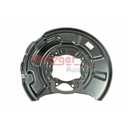 Spritzblech, Bremsscheibe METZGER 6115009 für MERCEDES-BENZ, Hinterachse links