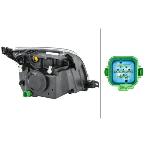 HELLA Hauptscheinwerfer 1LD 247 026-271 für FORD, links