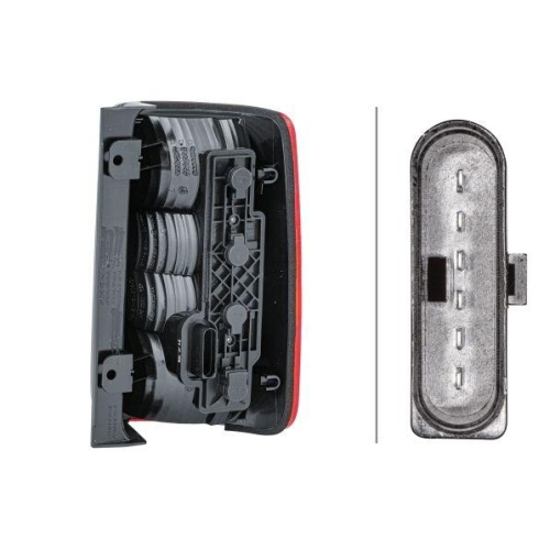 HELLA Heckleuchte 2VP 354 999-011 für VW, links, für Fahrzeuge mit Hecktüren