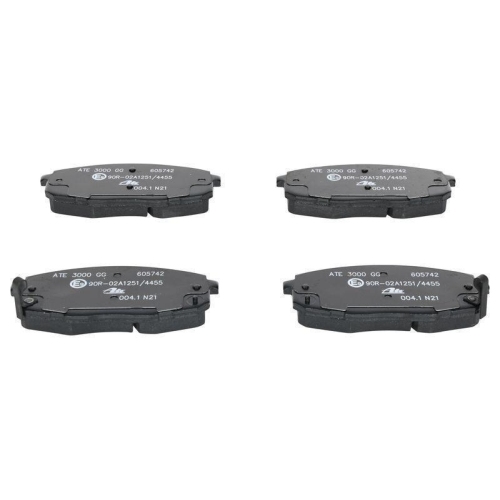 Bremsbelagsatz, Scheibenbremse ATE 13.0460-5742.2 f&uuml;r HYUNDAI KIA, Vorderachse