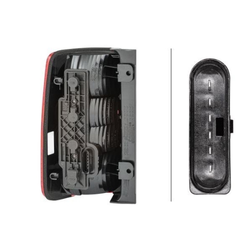 HELLA Heckleuchte 2VP 354 999-021 für VW, rechts, für Fahrzeuge mit Hecktüren